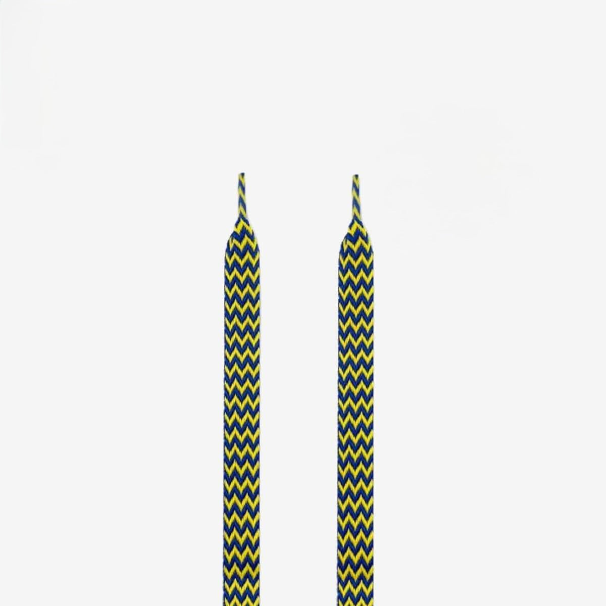 KICKS Fat Shoelaces (yellow/blue)
