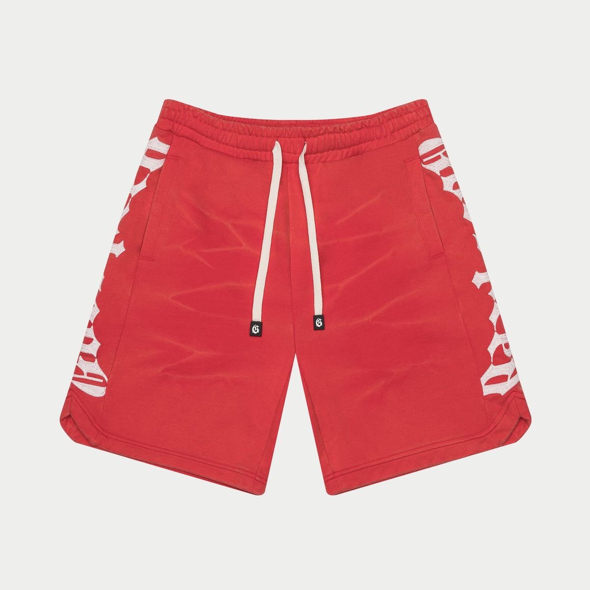 GODSPEED Court Side Tie Dye Sweatshorts (red)