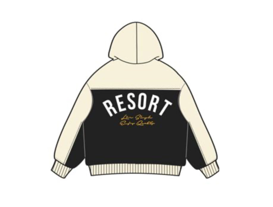 MR.WAVE Distressed Wave Hoodie (black)