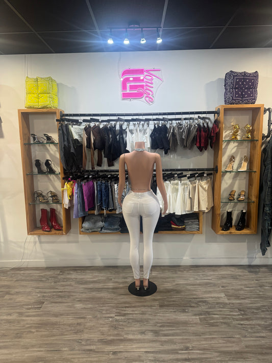 Vogue WOMEN’S Stretch Skinny Jeans - White