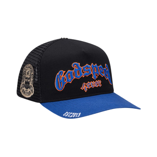 GODSPEED GS Forever Trucker Hat (Black/Blue/Orange)