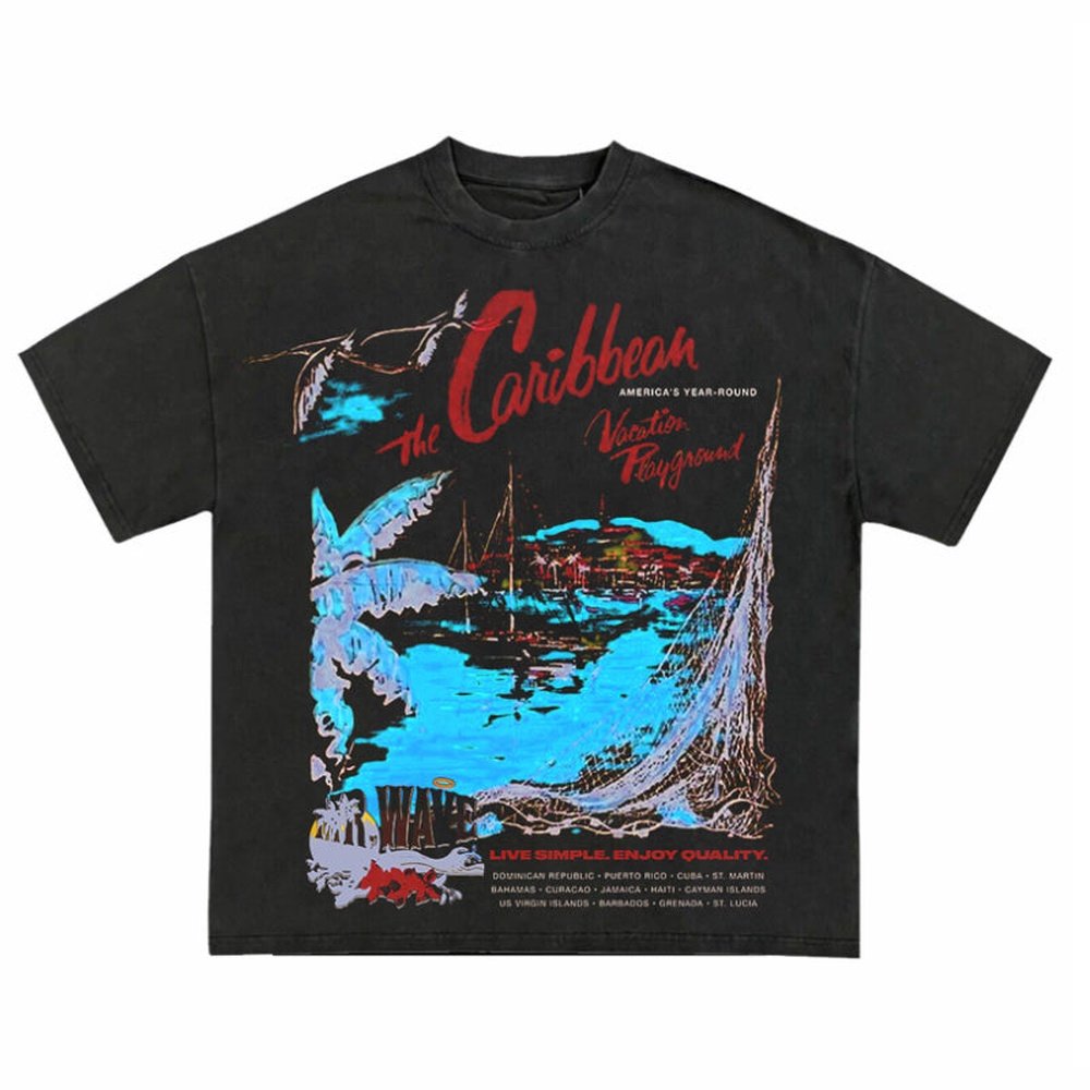 MR.WAVE “CARIBBEAN TEE (BLACK)