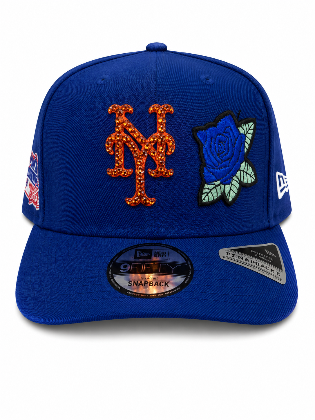 Polanco Caps New York Mets Iced-Out Blue Hat