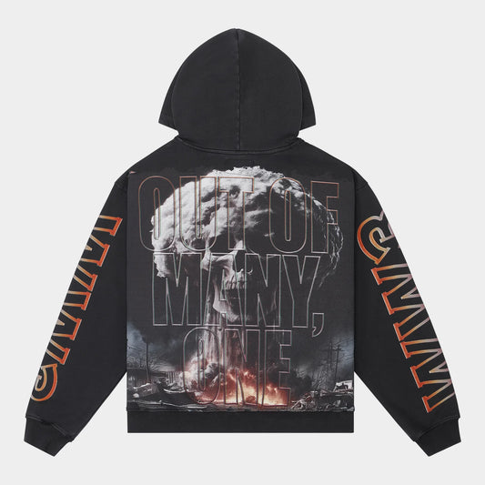 GODSPEED Code Red Hoodie (Black wash)