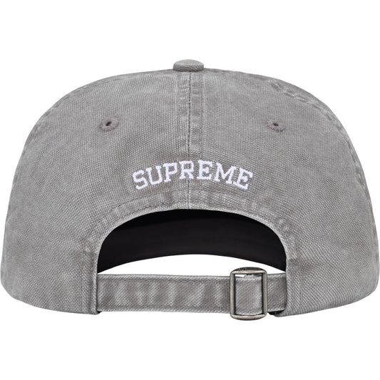 SUPREME Washed Canvas S Logo 6-Panel Grey
