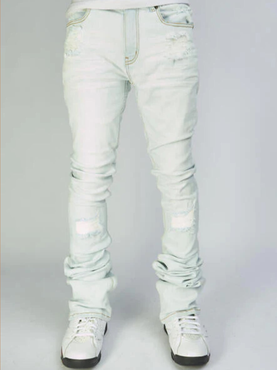 POLITICS LIGHT BLUE WASH-SUPER STACKED