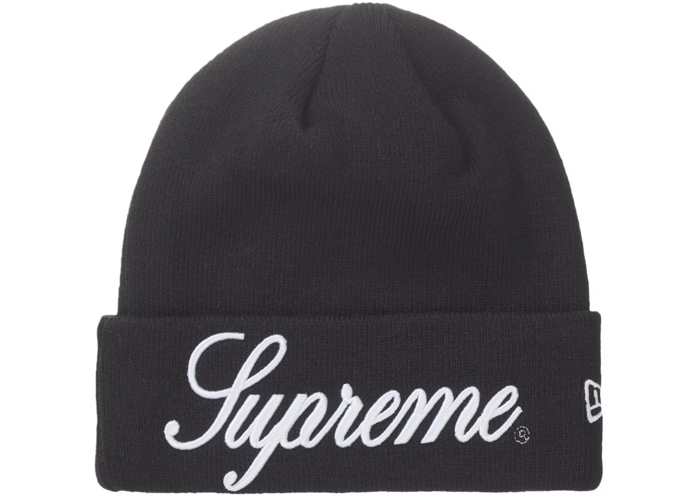 SUPREME New Era Script Beanie (black)