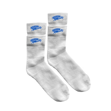 ROUGHPLAY WHITE/ ROYAL SOCKS
