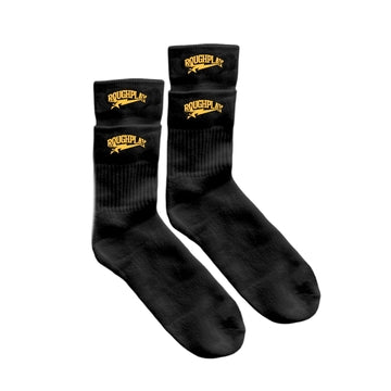 ROUGHPLAY BLACK/YELLOW SOCKS