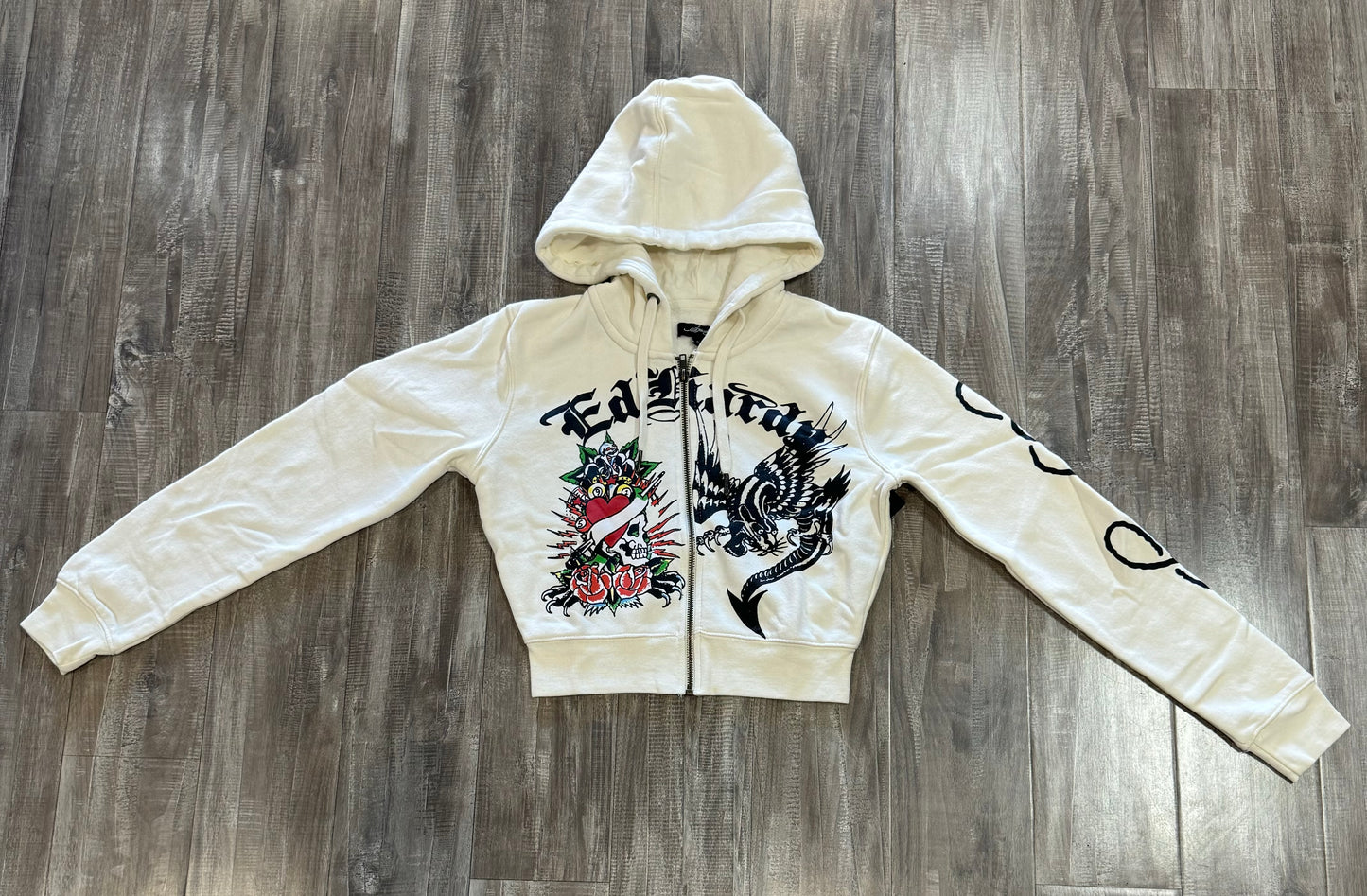 ED HARDY HOODIE (white)
