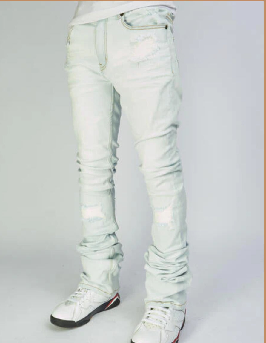 POLITICS LIGHT BLUE WASH-SUPER STACKED