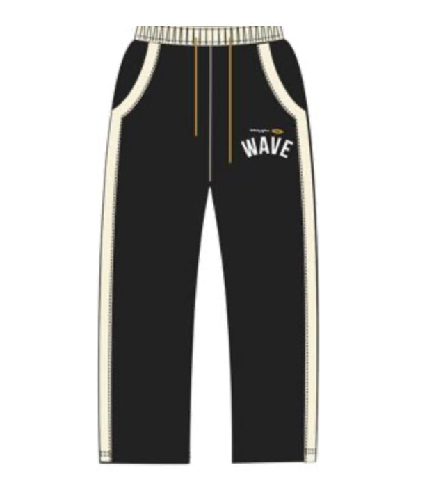 MR.WAVE Distressed Wave Sweatpants (black)