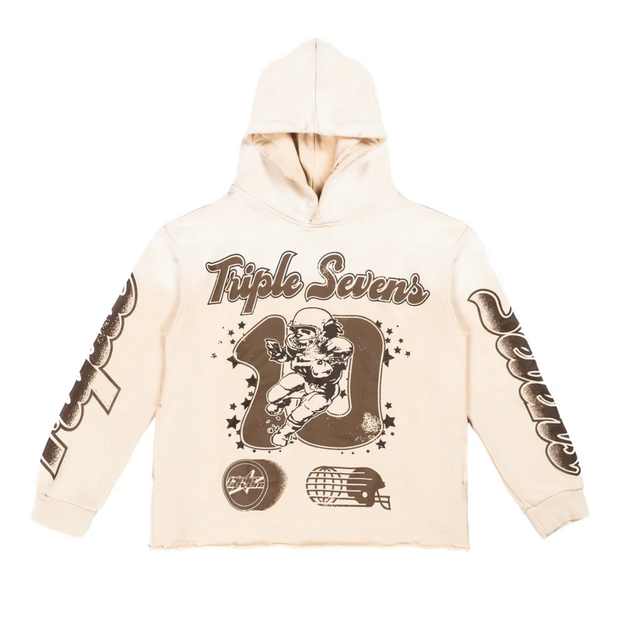 TRIPLE SEVENS All Star Football Hoodie (brown)