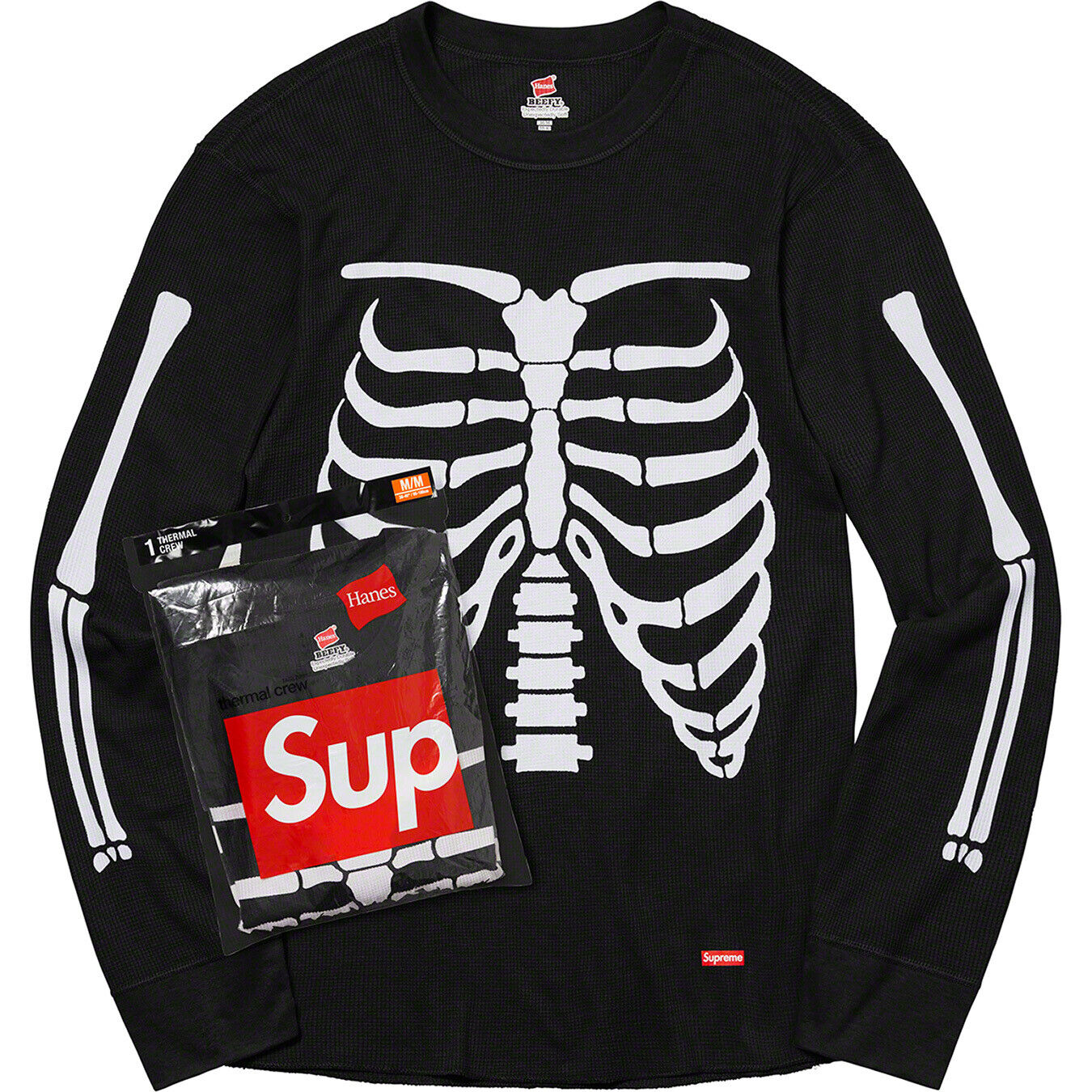 SUPREME Hanes Skeleton Thermal (black)