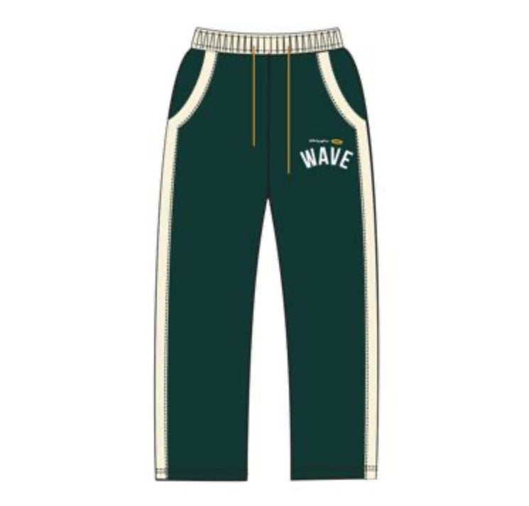 MR.WAVE Distressed Wave Sweatpants (green)