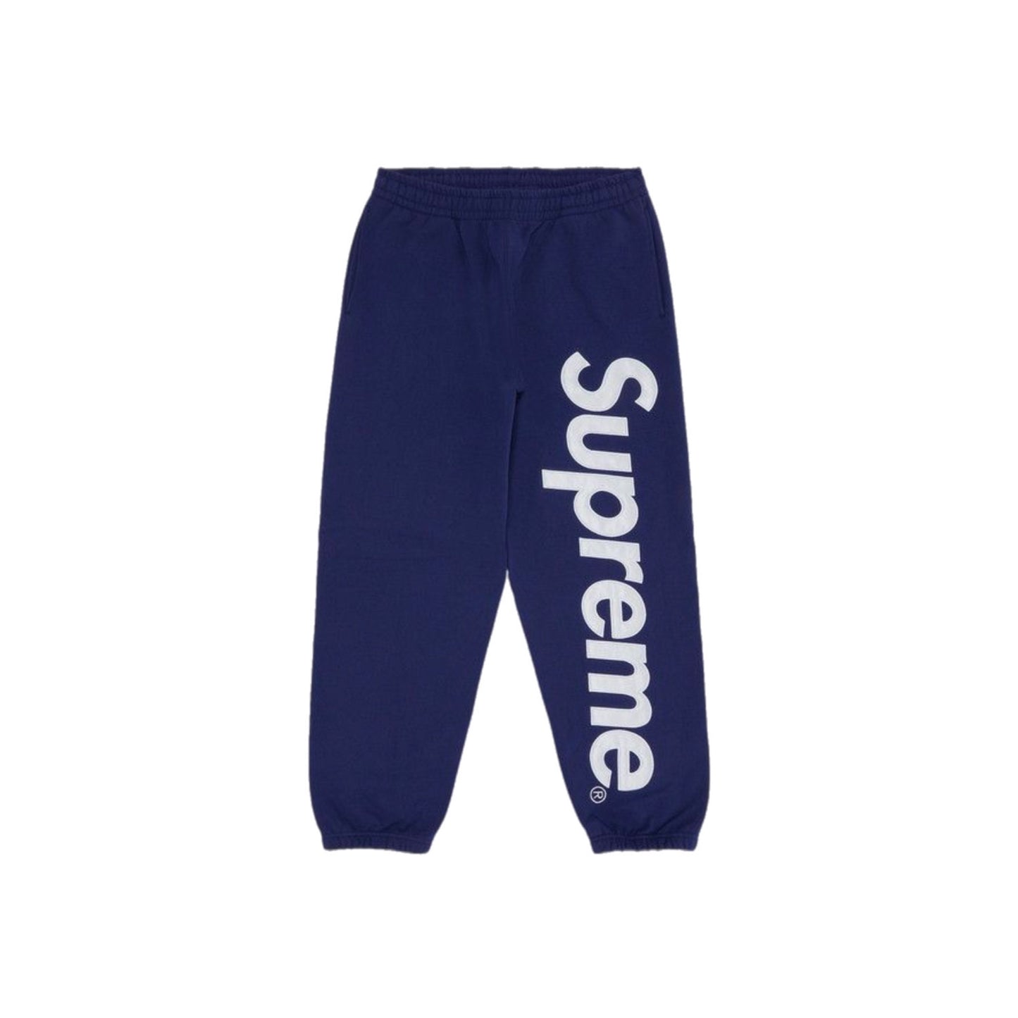 SUPREME Satin Applique Sweatpant (navy)