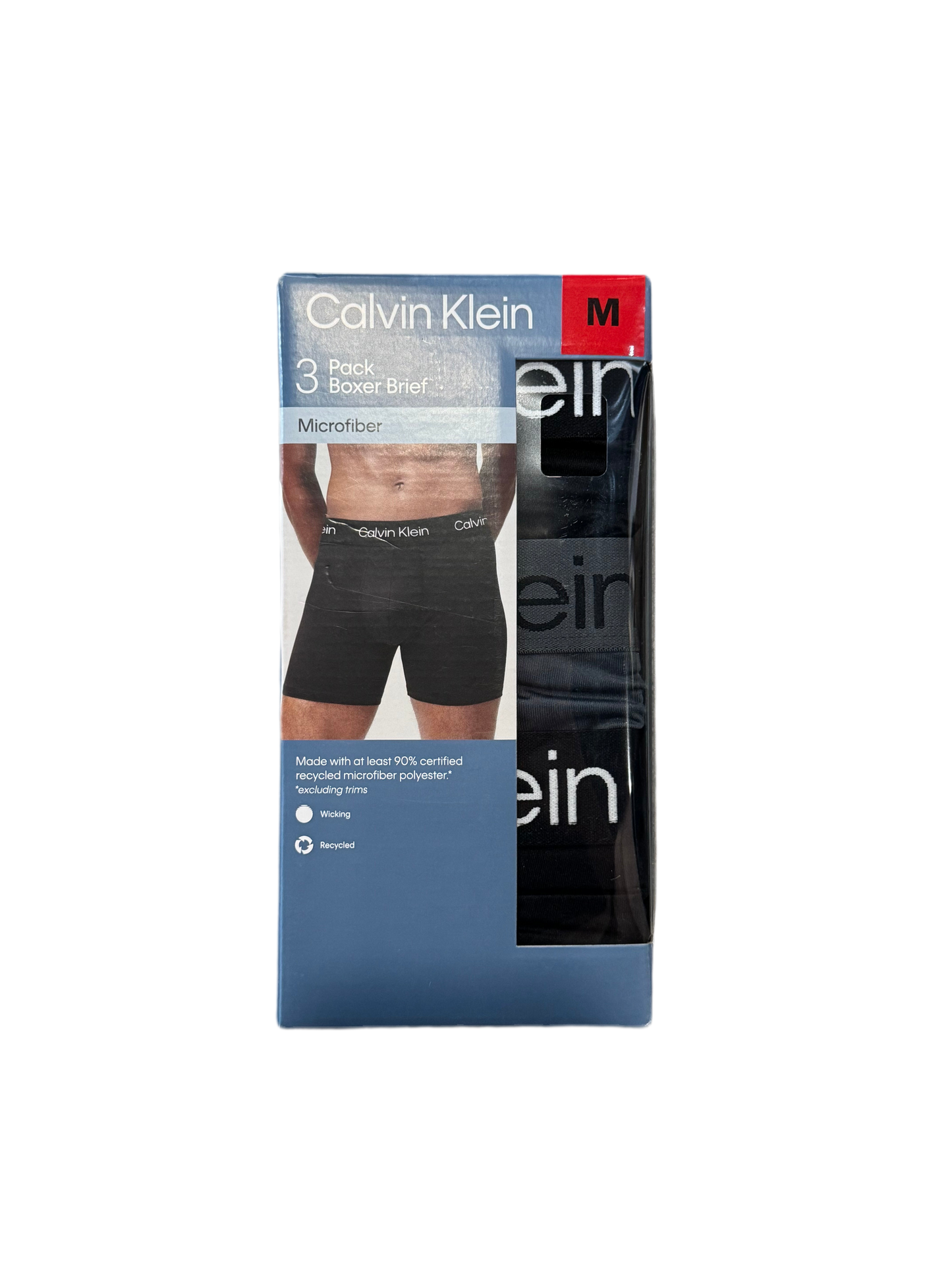 CALVIN KLEIN Microfiber Boxers (black/grey/black)