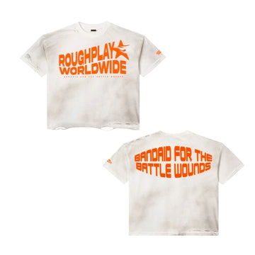 ROUGHPLAY White and Orange T shirt