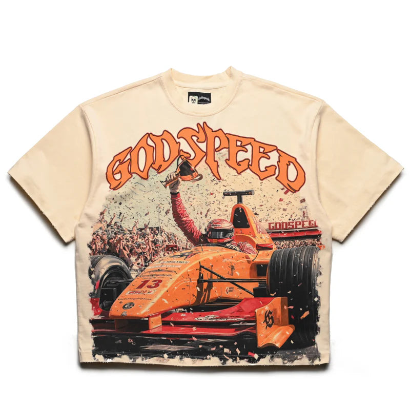 GODSPEED F1 Finish Line Tee (beige)