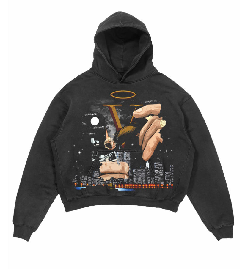 MR.WAVE “WAVE of The City Hoodie (Black)