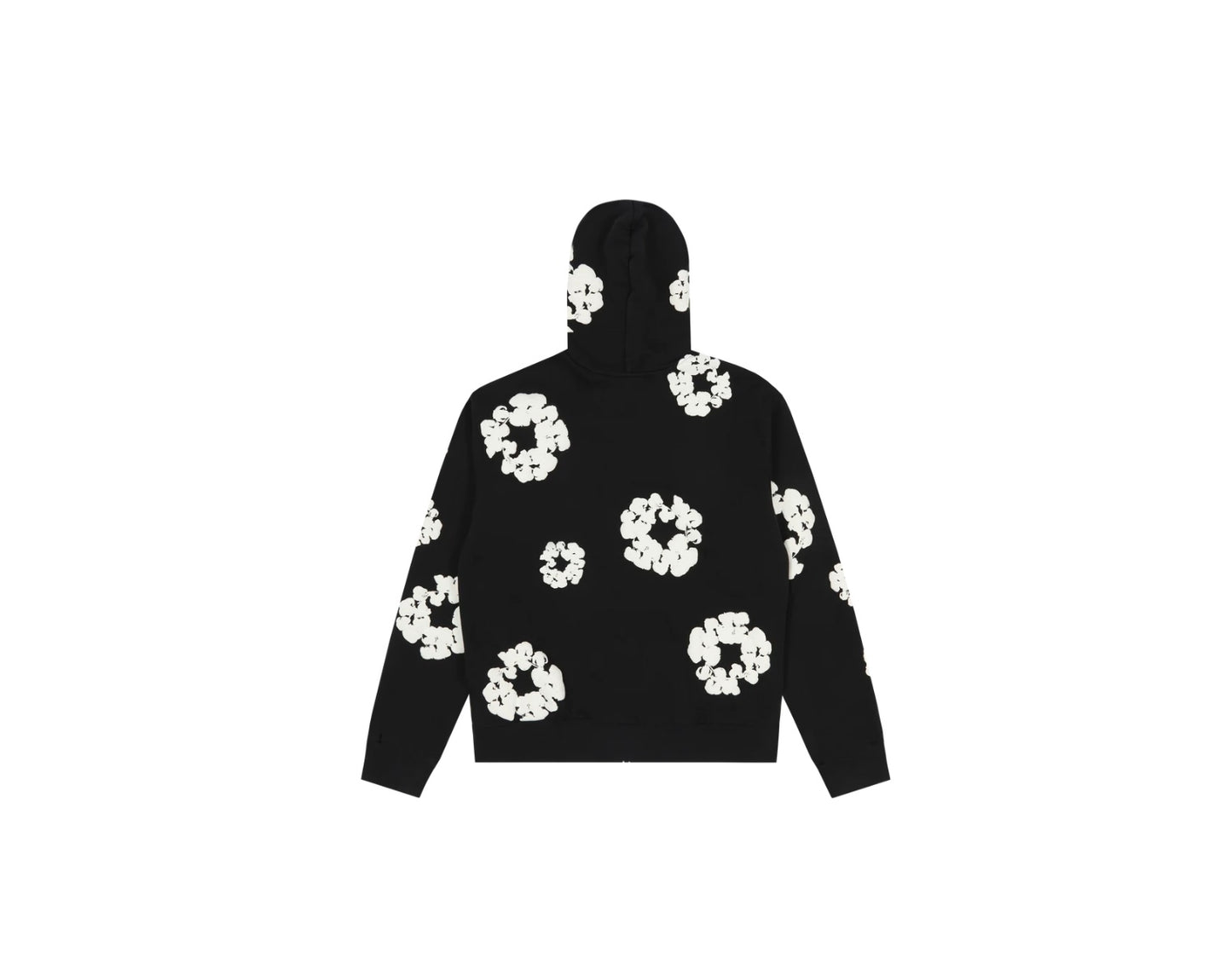 Denim Tears Cotton Wreath Zip Hoodie Black