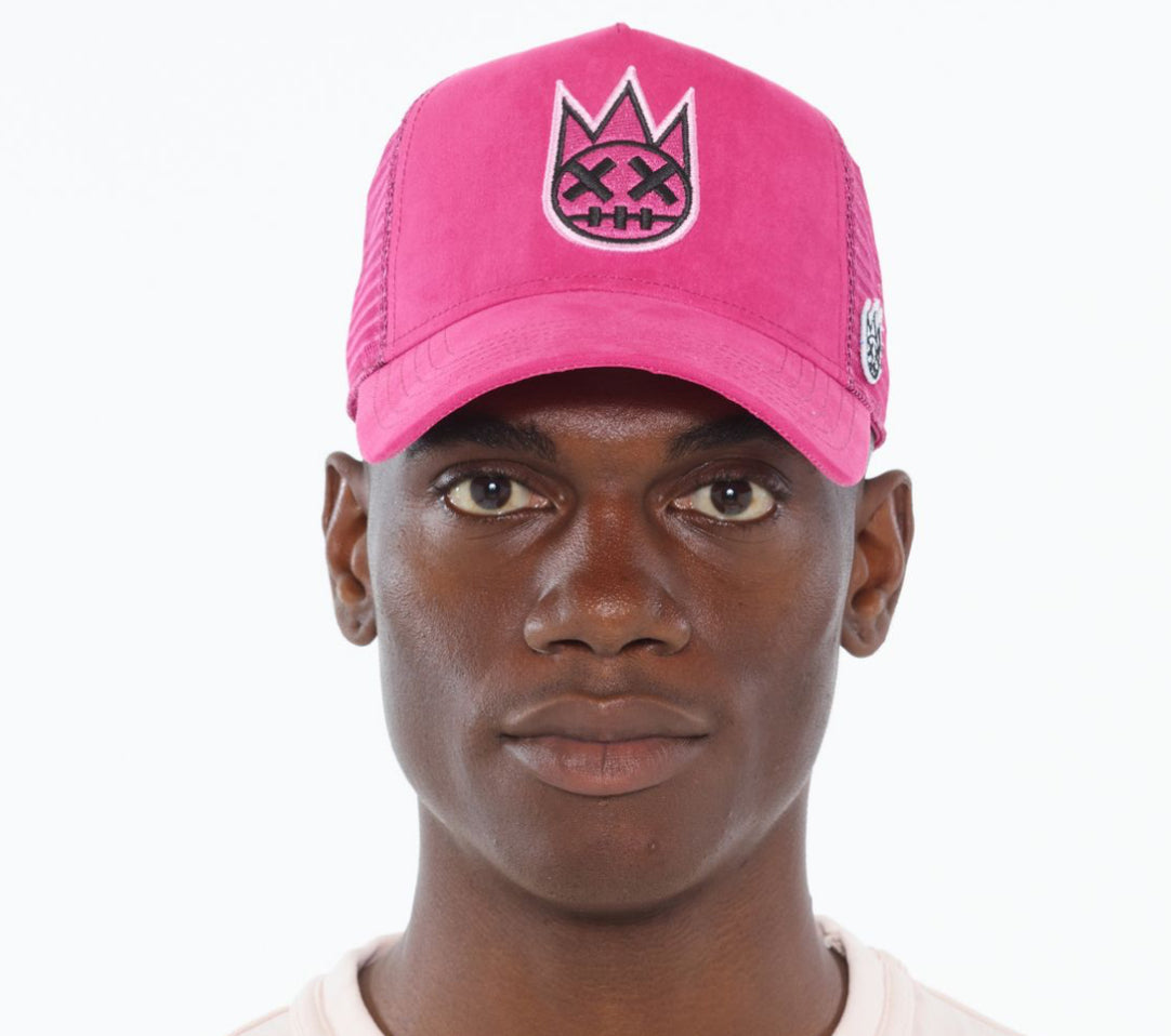 CULT CLEAN LOGO MESH BACK TRUCKER HAT (PINK)