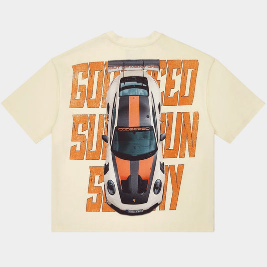Godspeed Track Mode Miami Superrun T-Shirt Bone