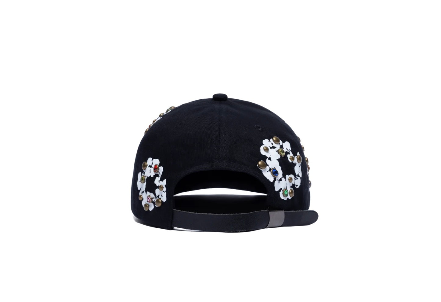 Denim Tears Rhinestone Cotton Wreath Cap Black