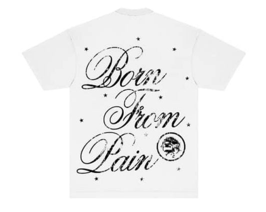 WEALTHY ANGELS Born From Pain Tee (White)