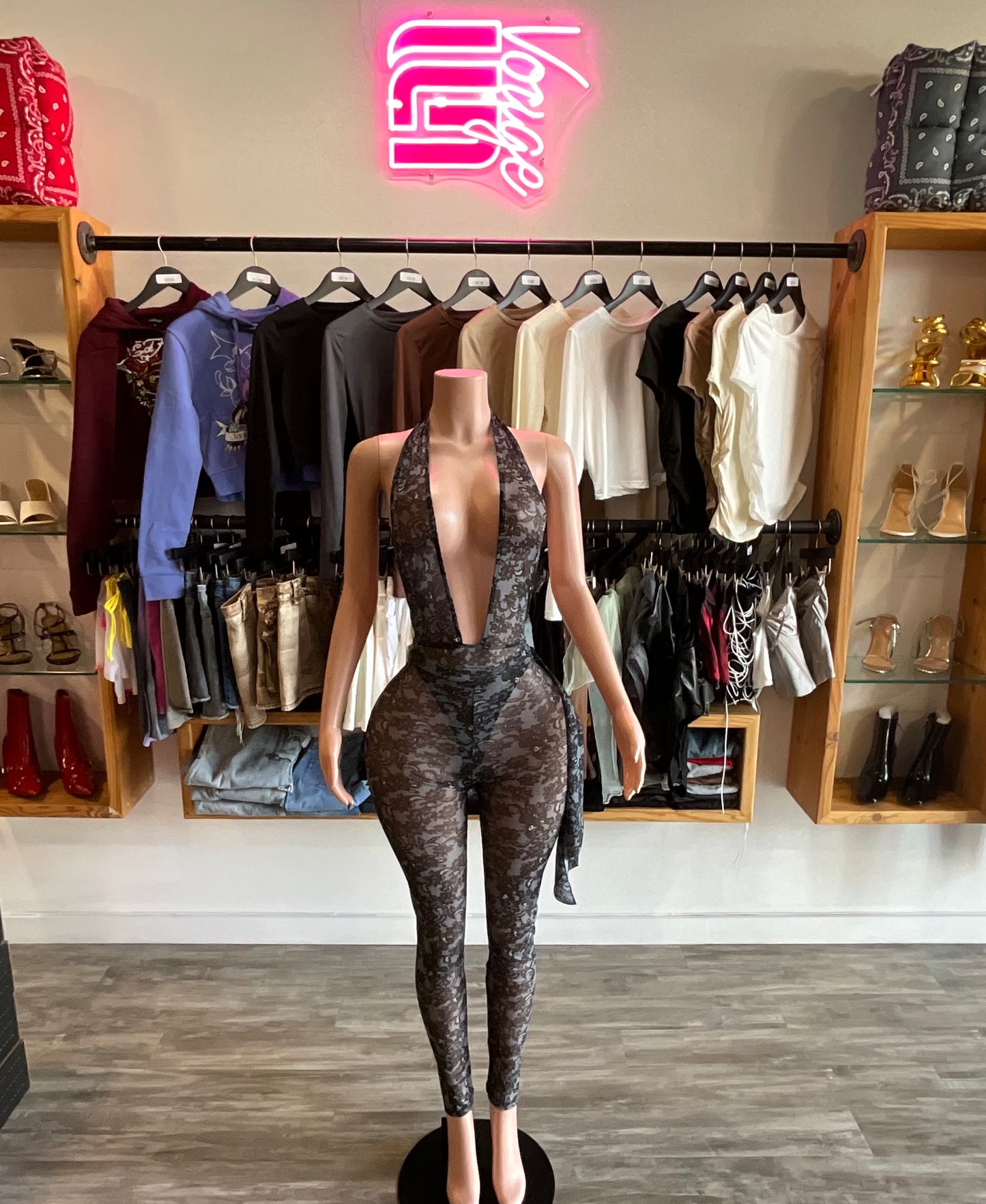 WOMEN’S FLOWER PRINT PANTS SET