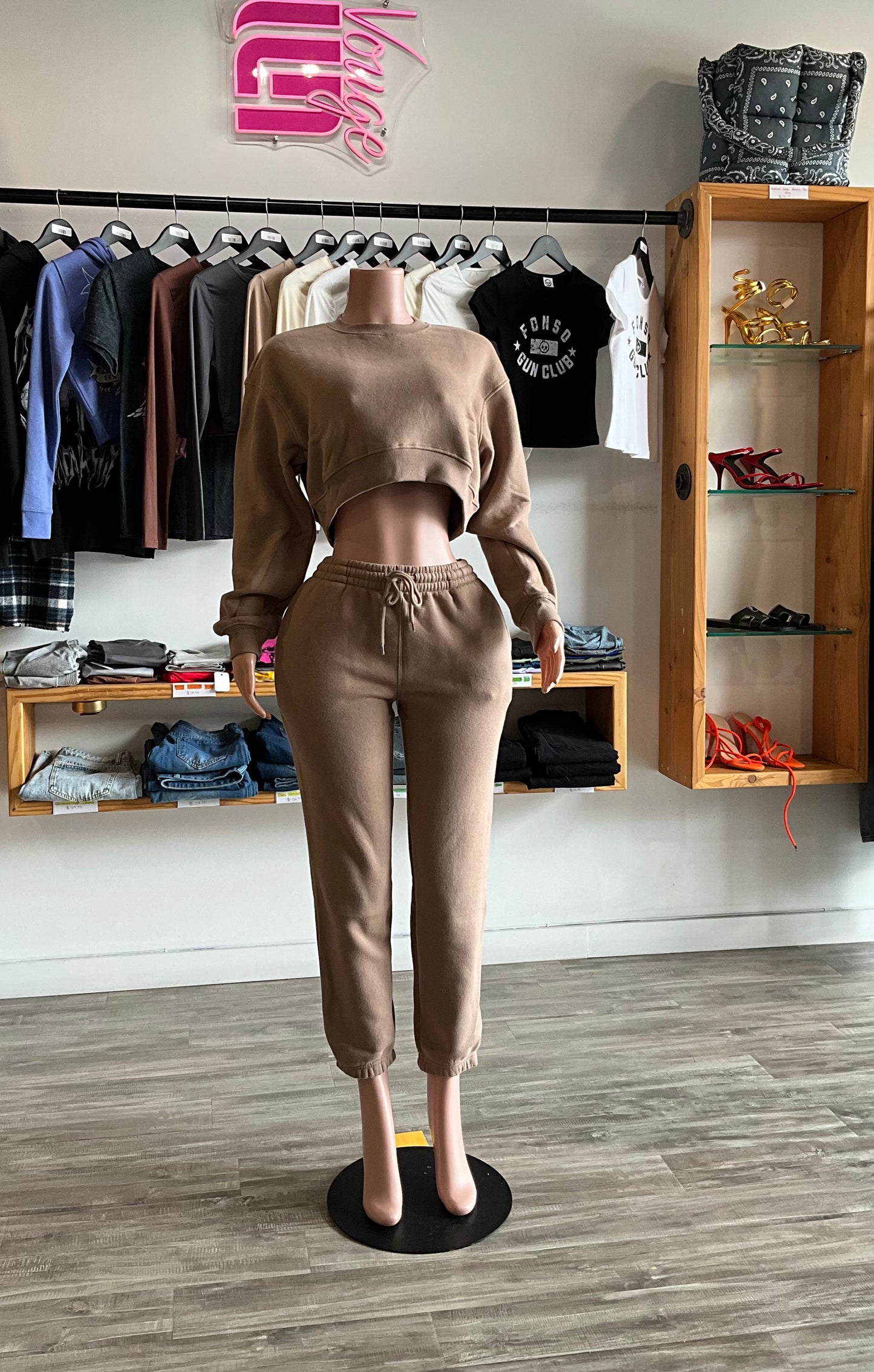 Make It Last Jogger Set - Mocha
