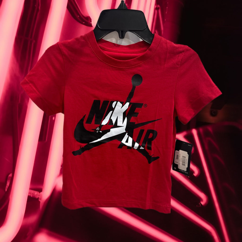 JORDAN BOYS RED “NIKE AIR” TEE