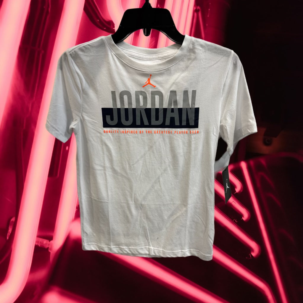 JORDAN BOYS WHITE “QUALITY INSPIRED” TEE