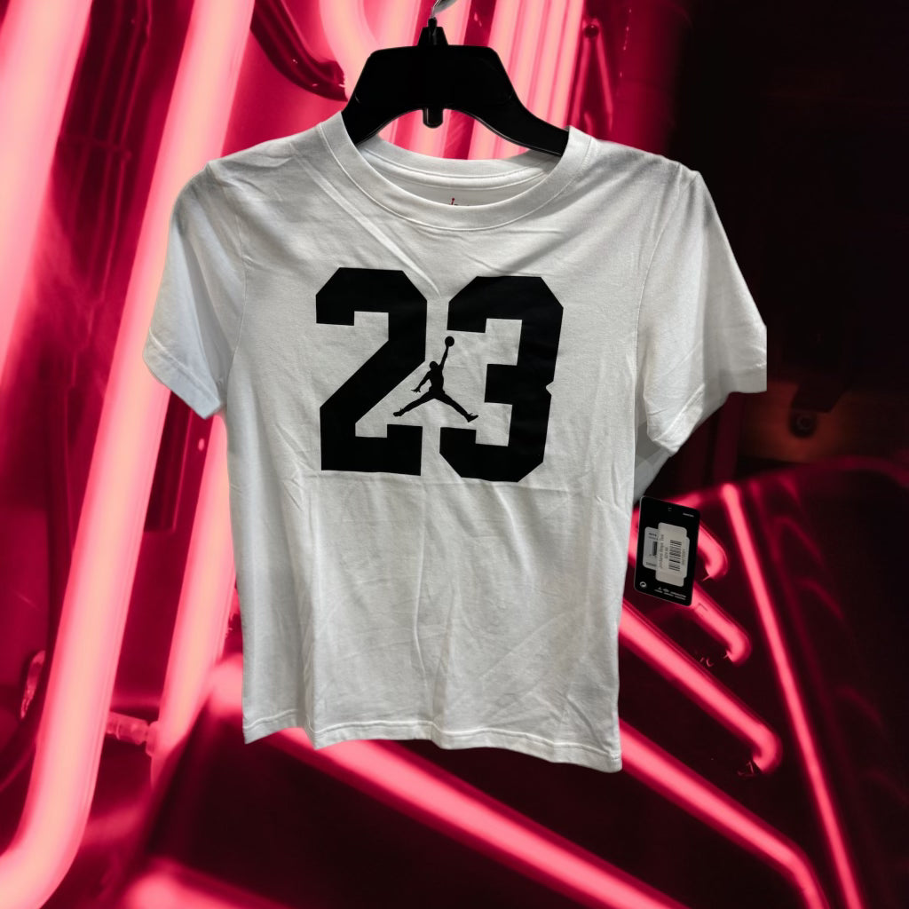 JORDAN BOYS WHITE “BLACK 23” TEE
