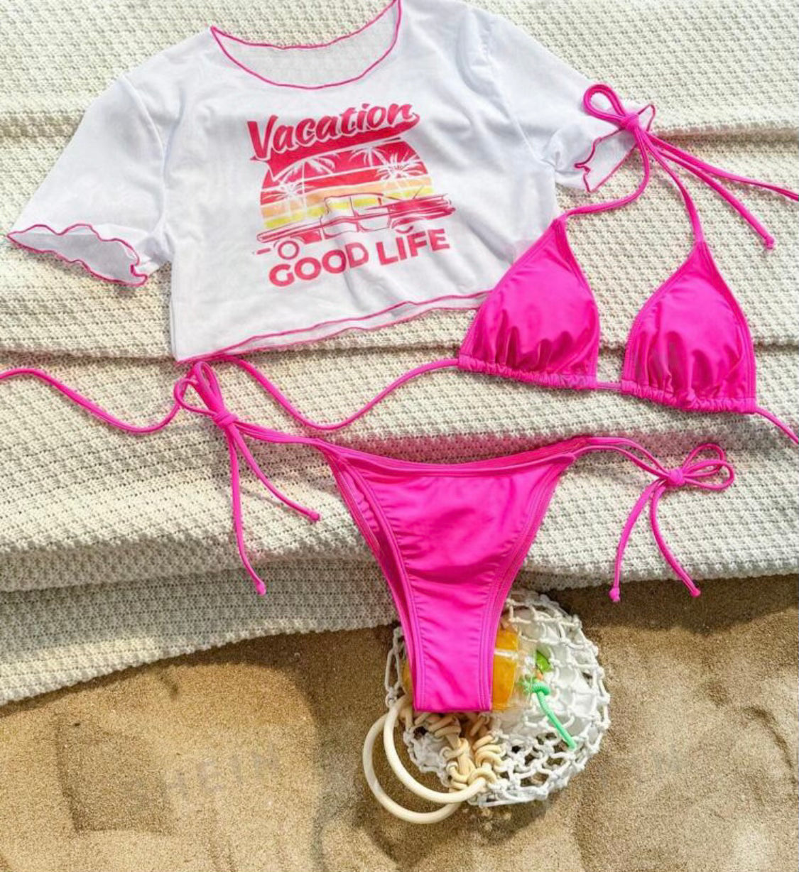 Vogue WOMEN’S Pink Bathing Suit w/ Top