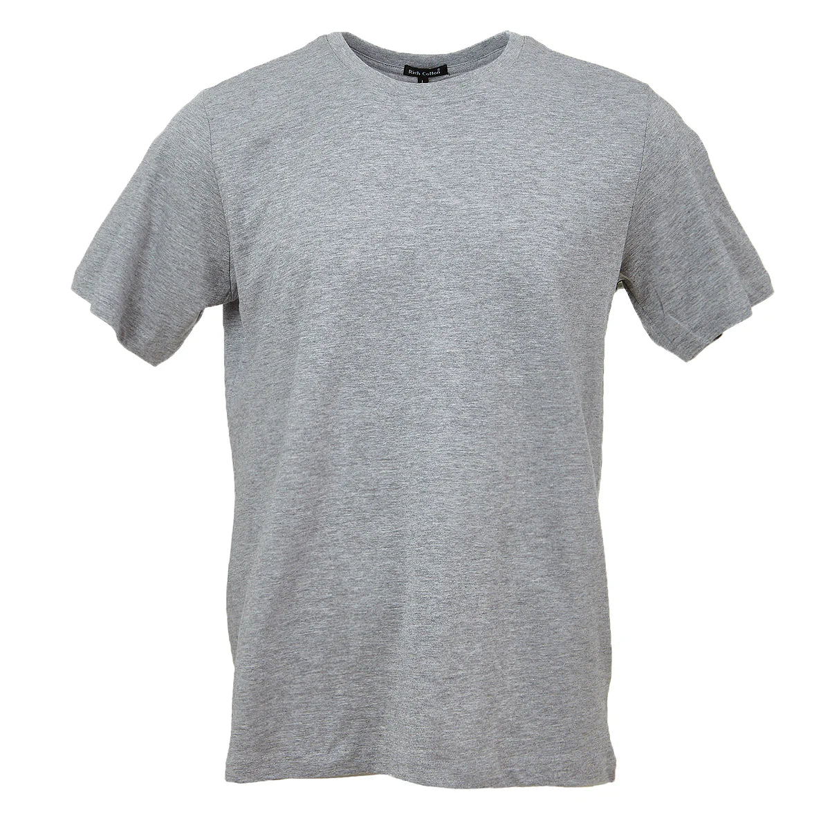 RICH COTTON STRETCH SLIM T-SHIRT GREY