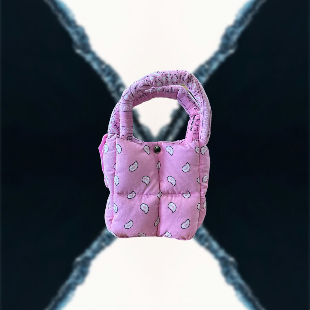 KARMA MINI BANDANA PUFFER BAG PINK