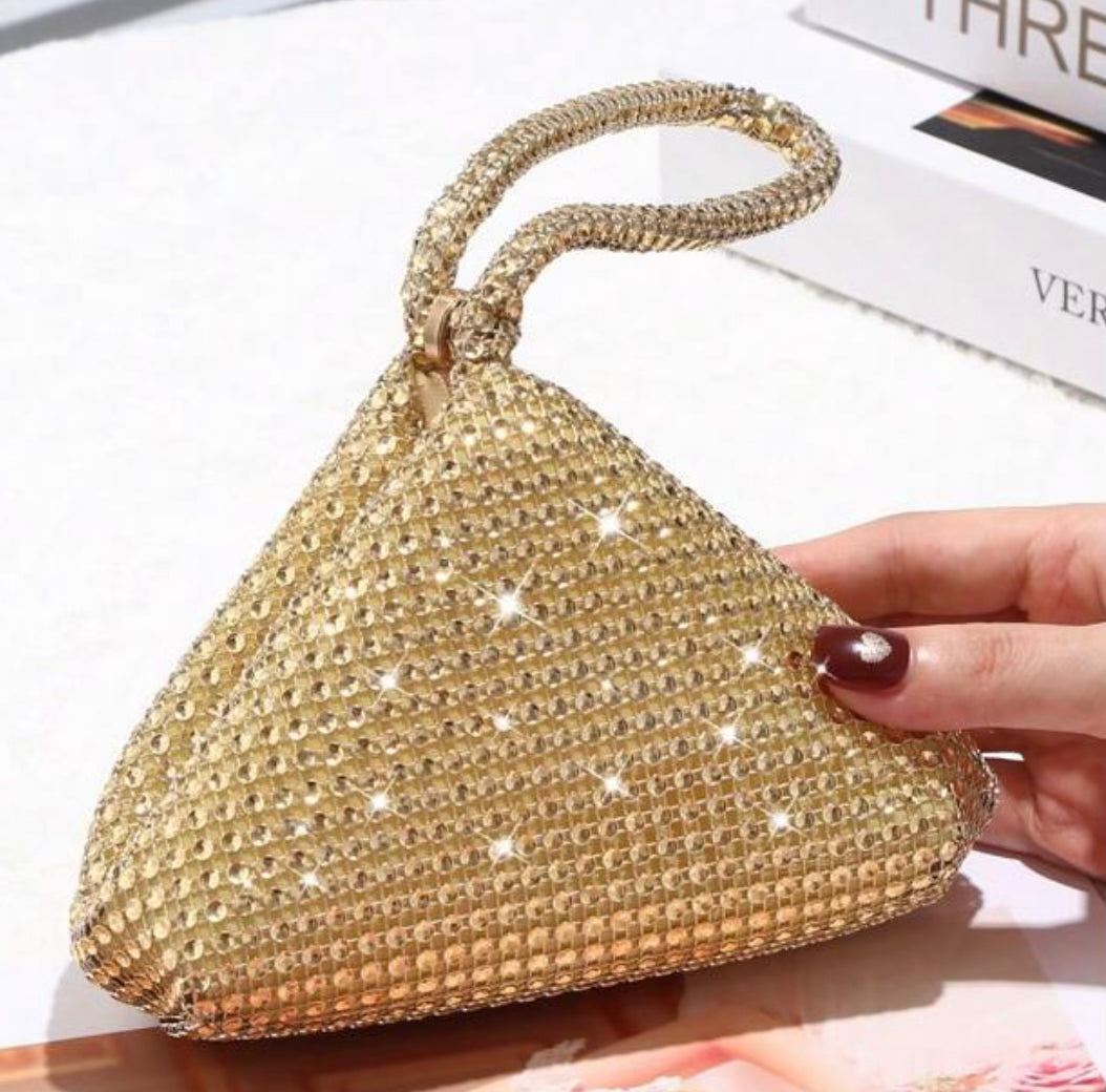 Vogue WOMEN’S SPARKLING GOLD PURSE