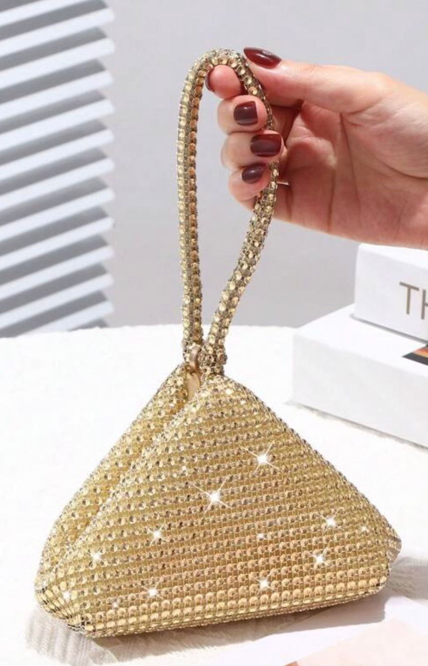 Vogue WOMEN’S SPARKLING GOLD PURSE