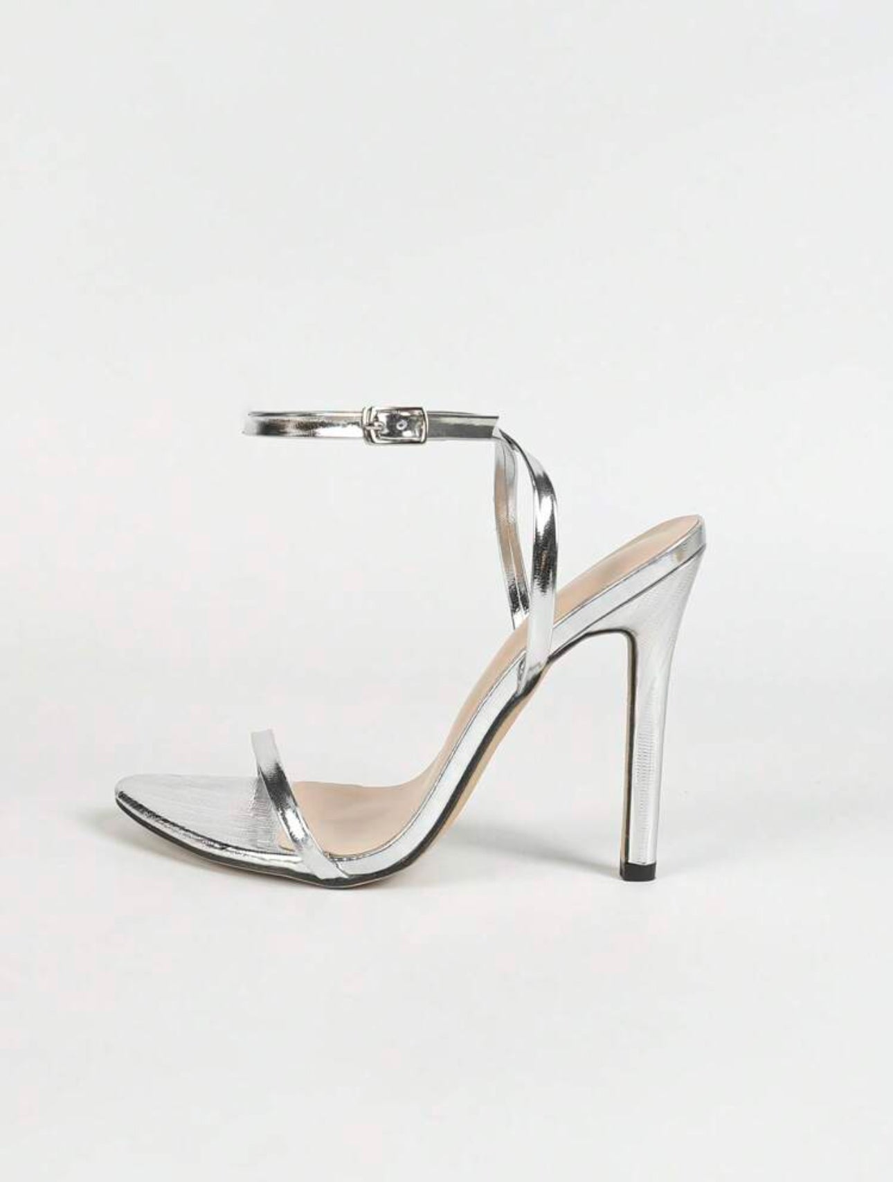 Vogue WOMEN’S HIGH HEEL SANDALS-SILVER