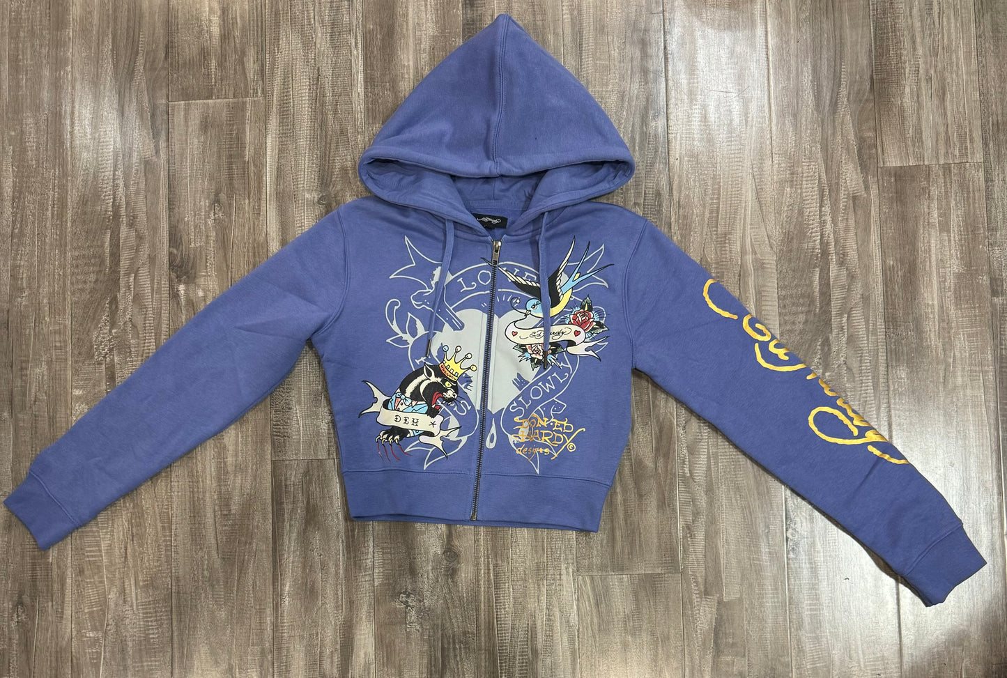 ED HARDY HOODIE (BLUE)