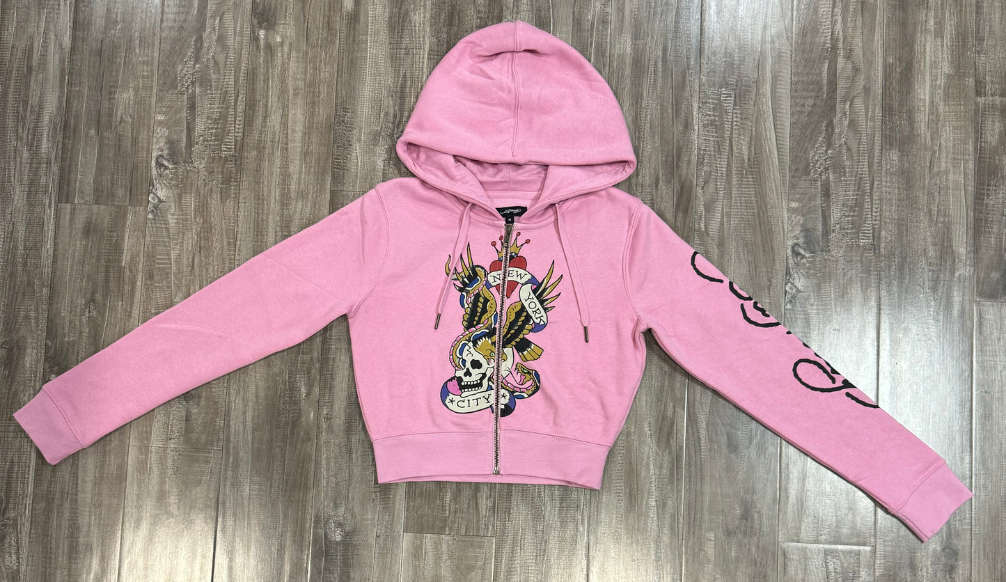 ED HARDY HOODIE (PINK)