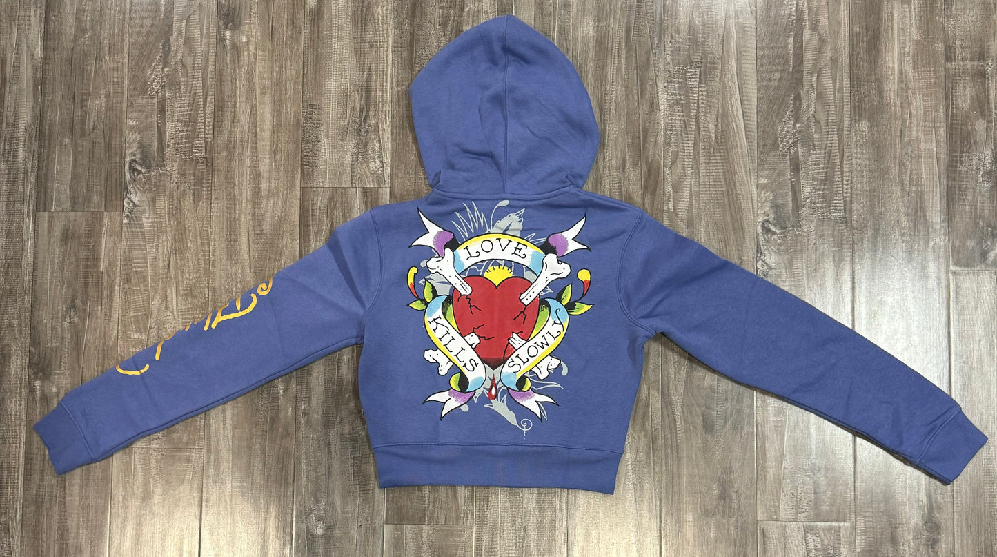 ED HARDY HOODIE (BLUE)