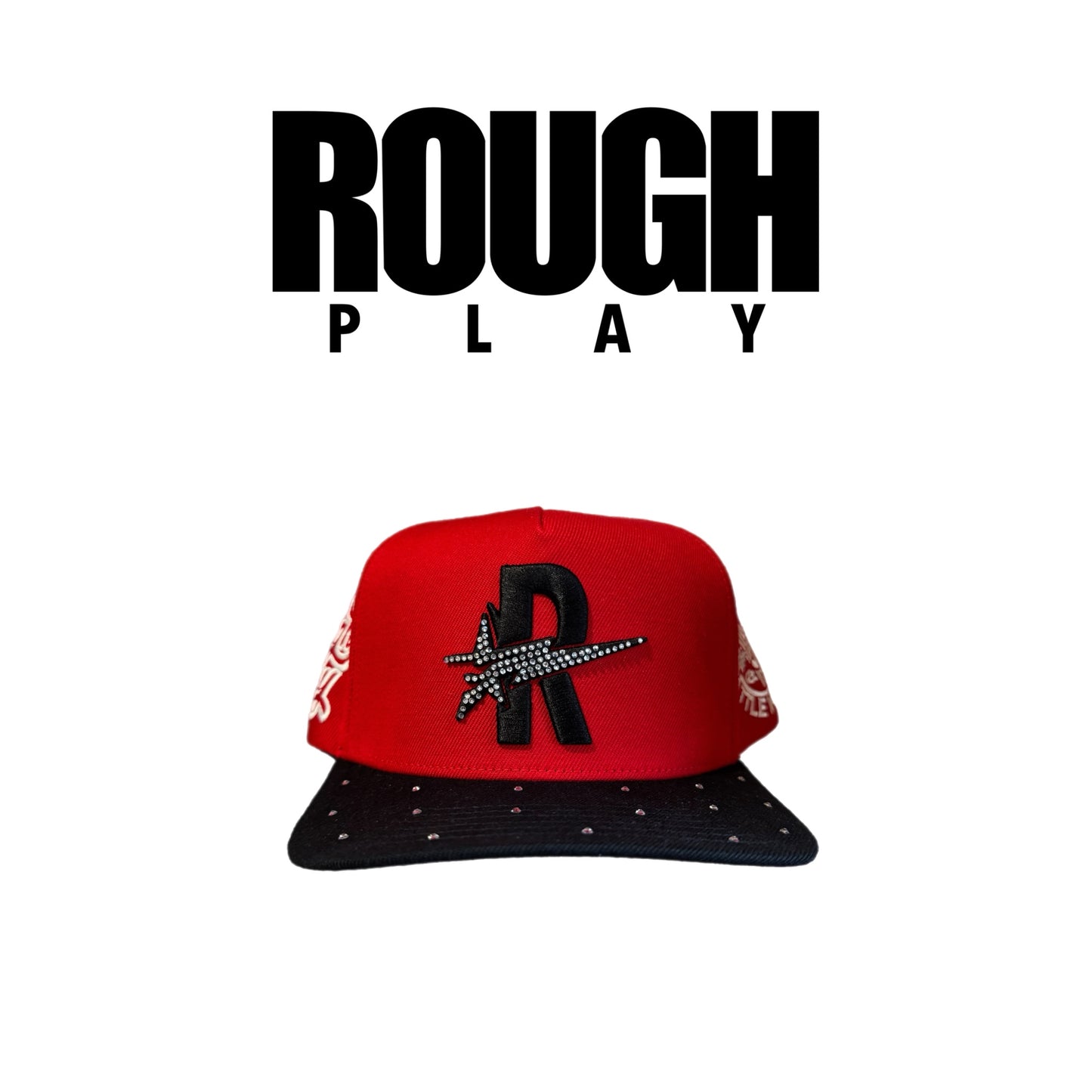 ROUGHPLAY Red and Black Hat