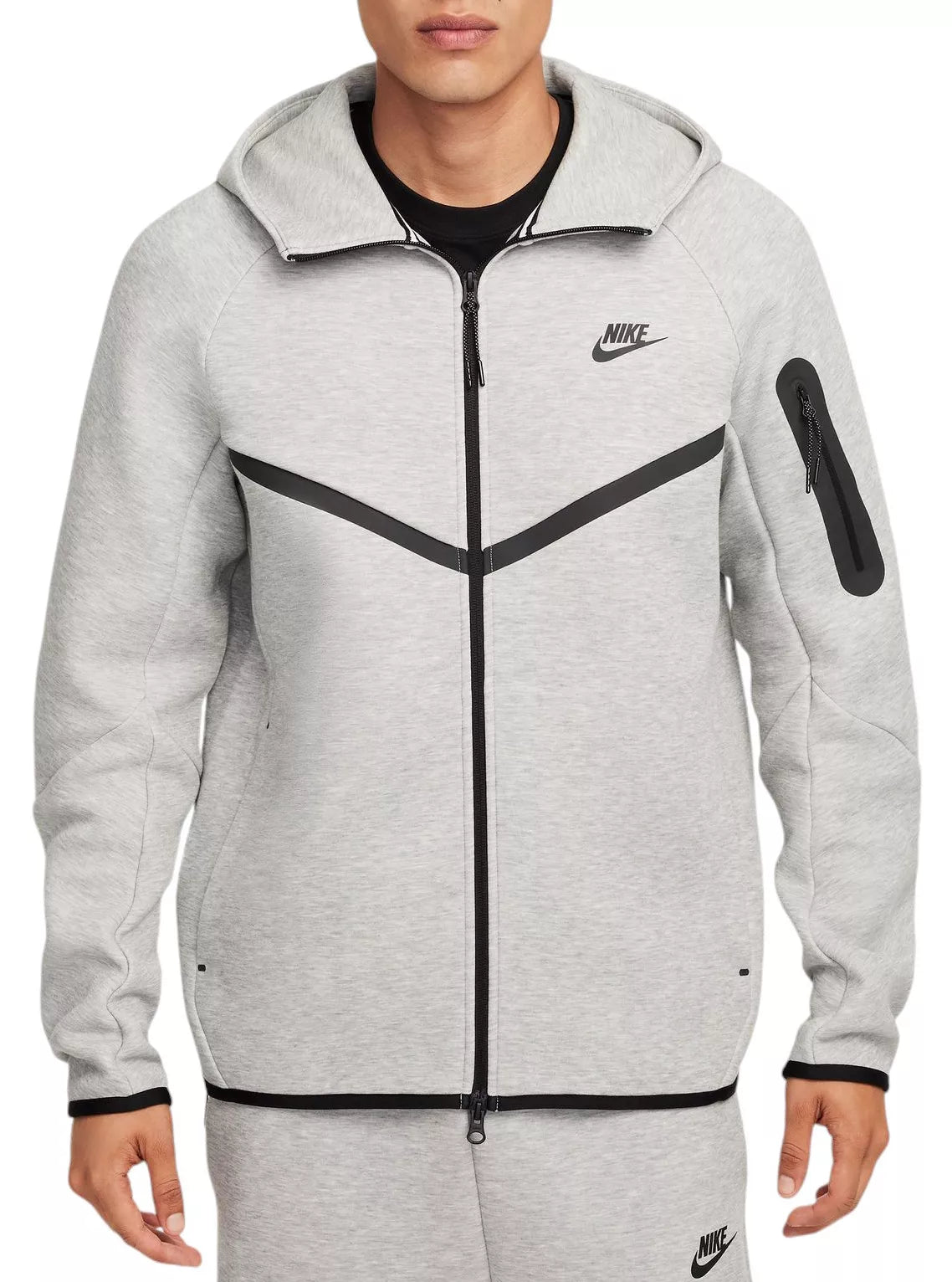 Nike Men's Tech Fleece Full-Zip Windrunner Hoodie Grey