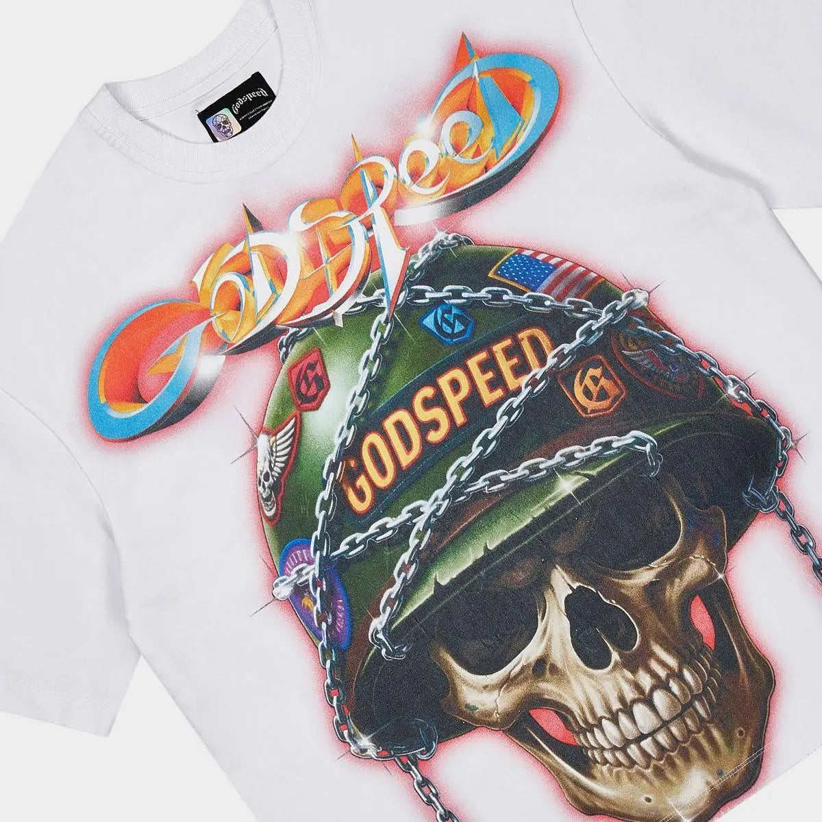 Godspeed Badges Of Honor T-Shirt Snow