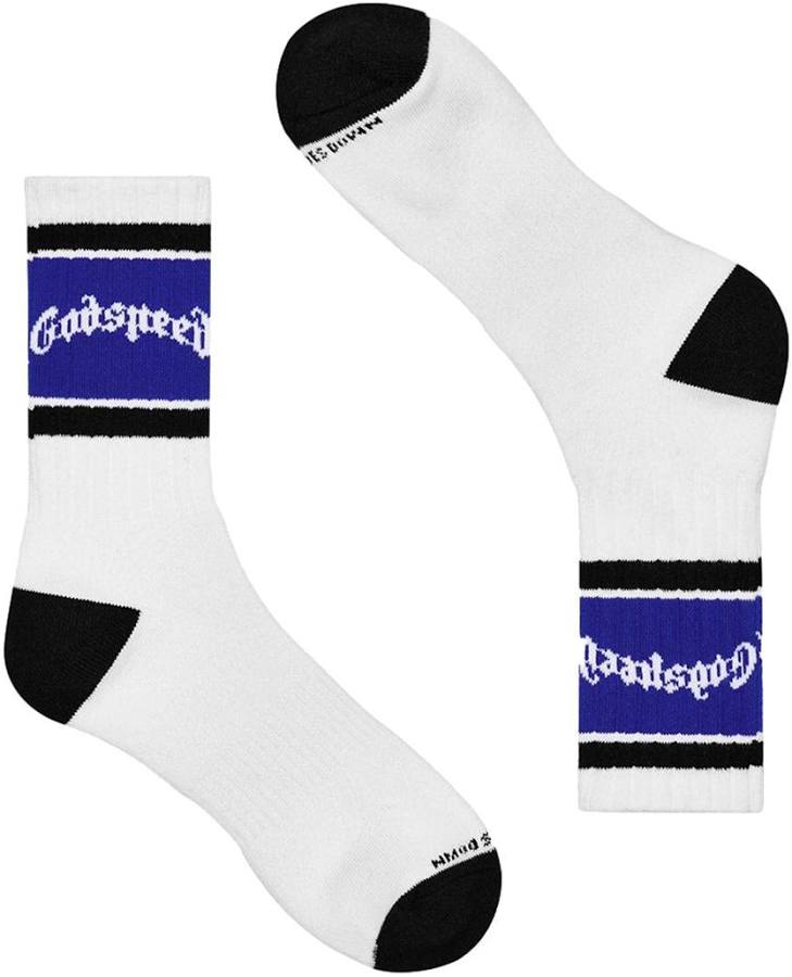 Godspeed OG Striped Socks White Blue