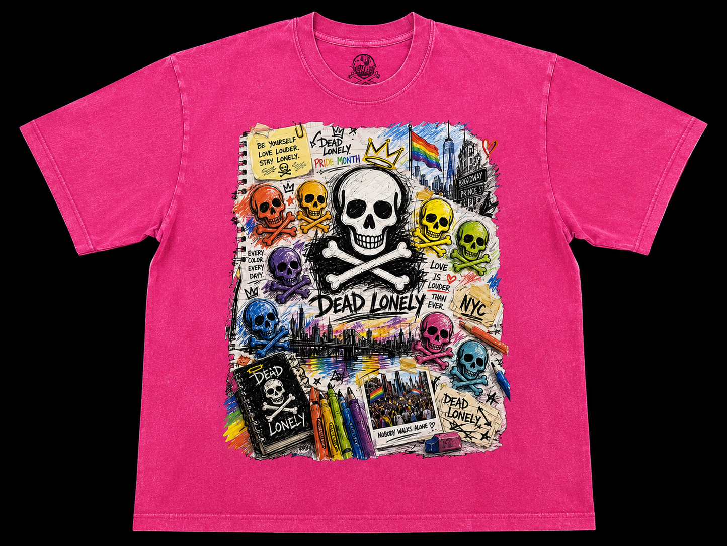 Dead Lonely Pride Pink T-Shirt
