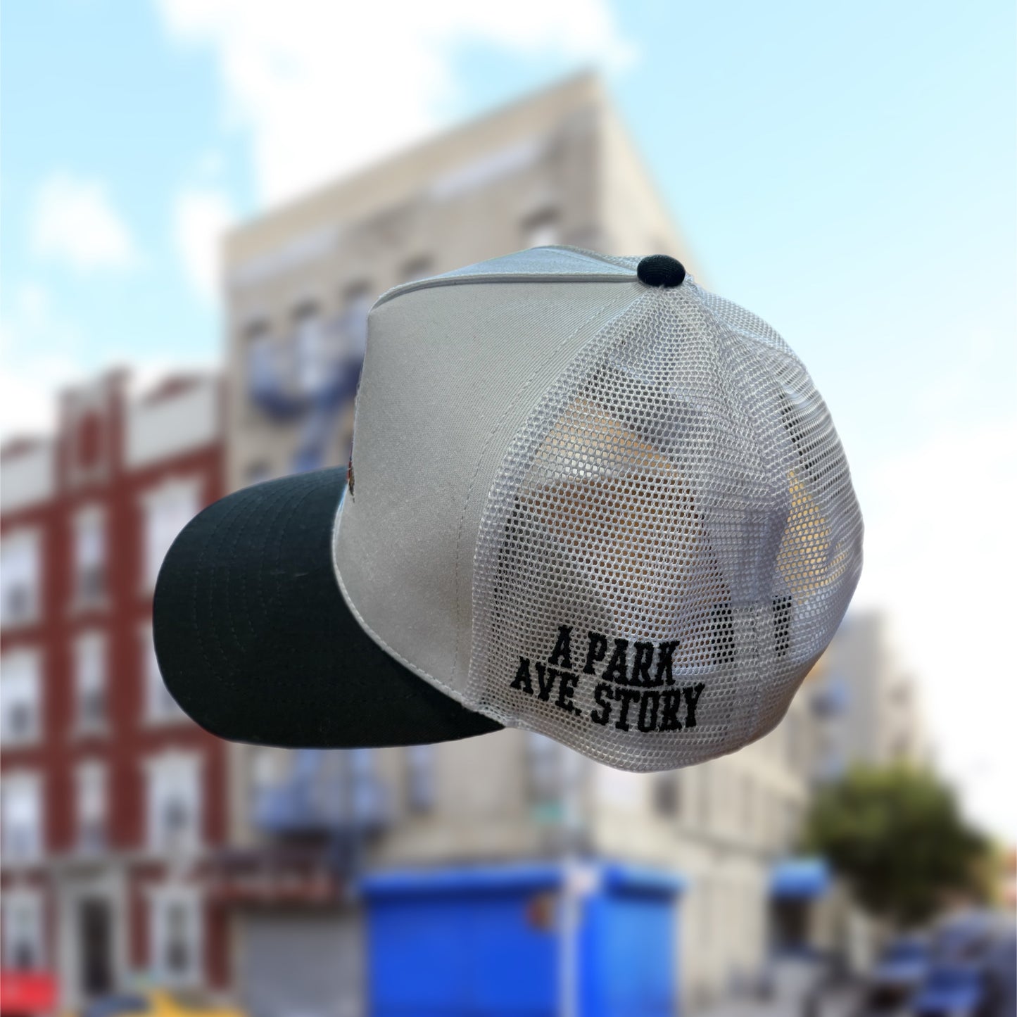 RICH BANKS WHITE AND BLACK TRUCKER HAT
