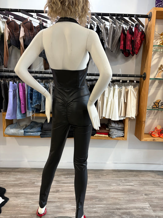 Vogue WOMEN’S Faux Leather Legging - Black